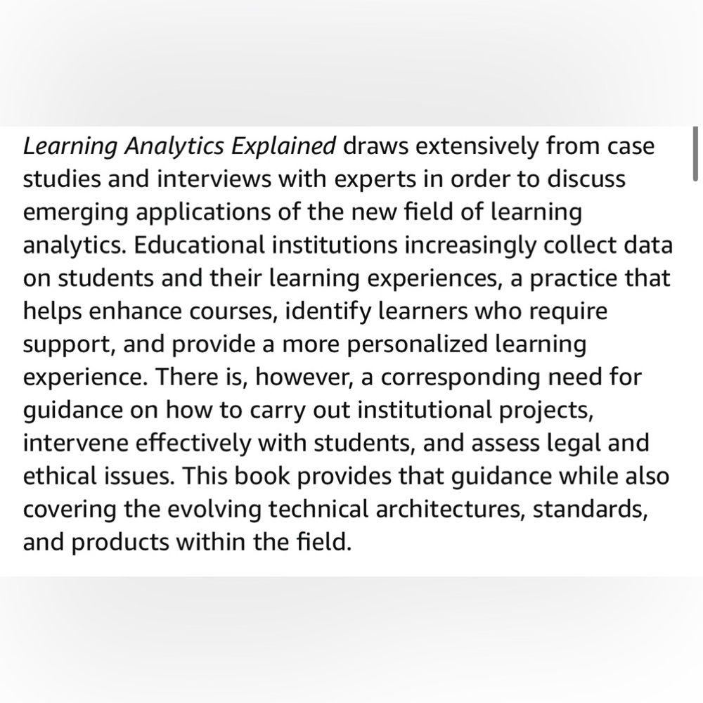 Niall Sclater
Learning Analytics Explained - Picture 6 of 9
